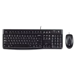 Kit Teclado e Mouse com Fio Logitech MK120 USB Preto — H&H Suprimentos Corporativos