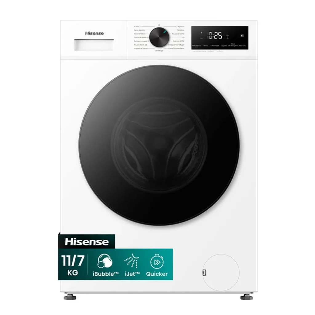 Lava e seca hisense 11 kg motor inverter WD1i11