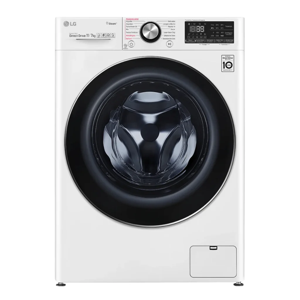Lava e seca lg VC2 11 kg CV9011WC4 branca inteligência artificial aidd