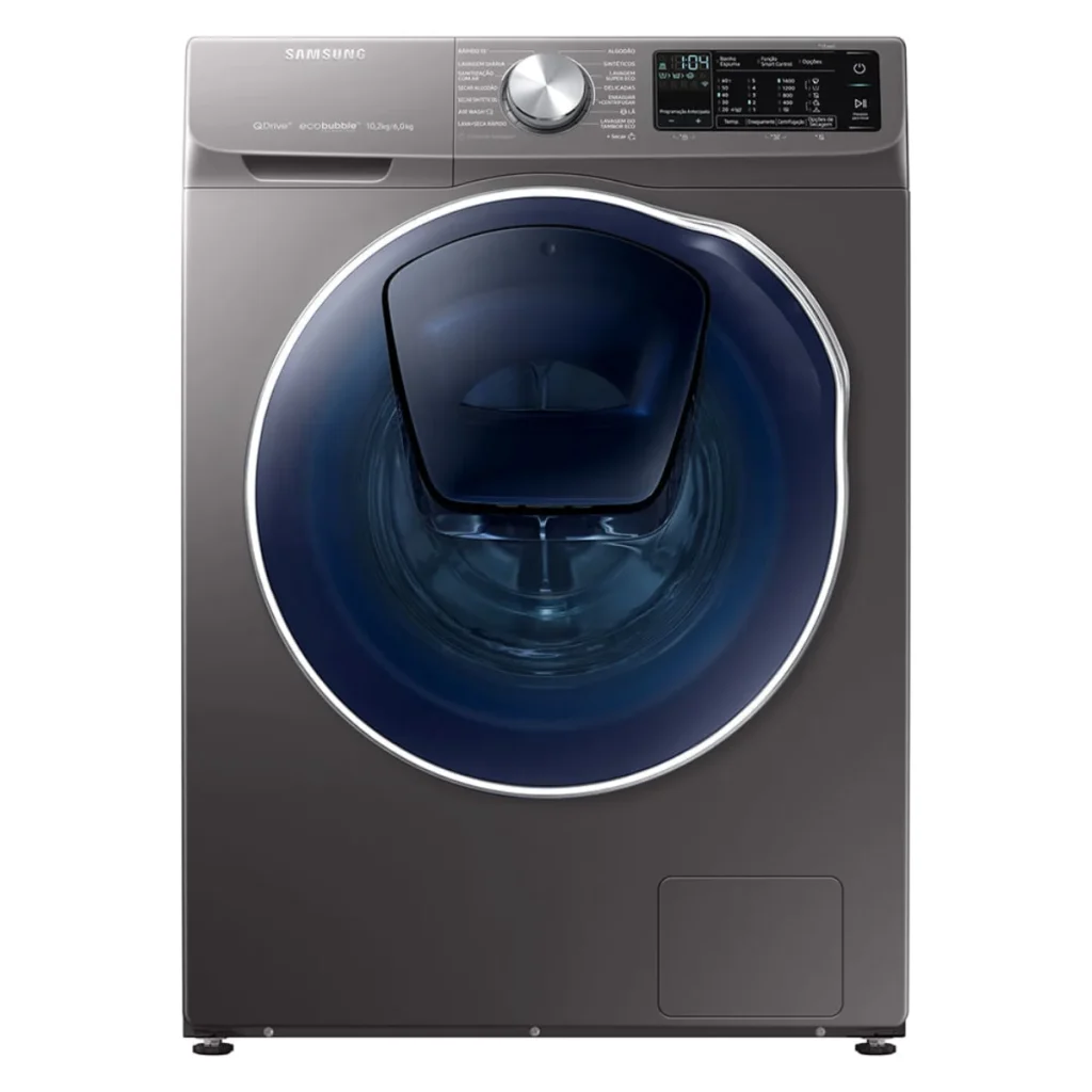 Lava e seca Samsung WD6800N qdrive 10,2 kg inox crystal blue