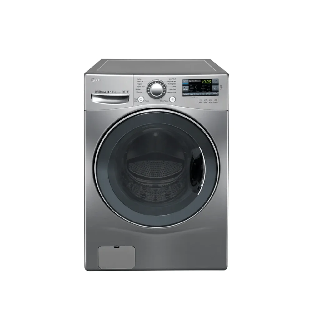 Lava e seca Smart lg titan 14 kg WD1014RDA7 aço escovado turbowash motor inve...