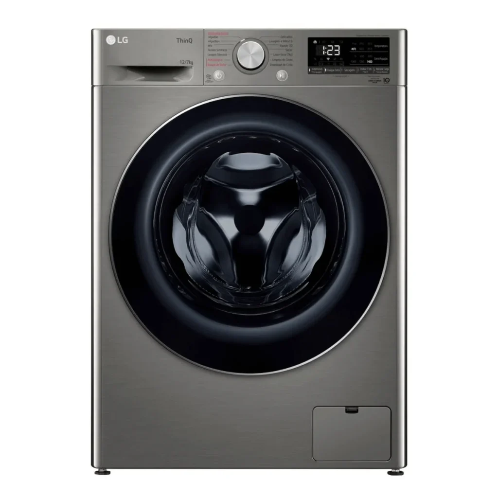 Lava e seca Smart lg VC4 12 kg CV5012PC4A inox look