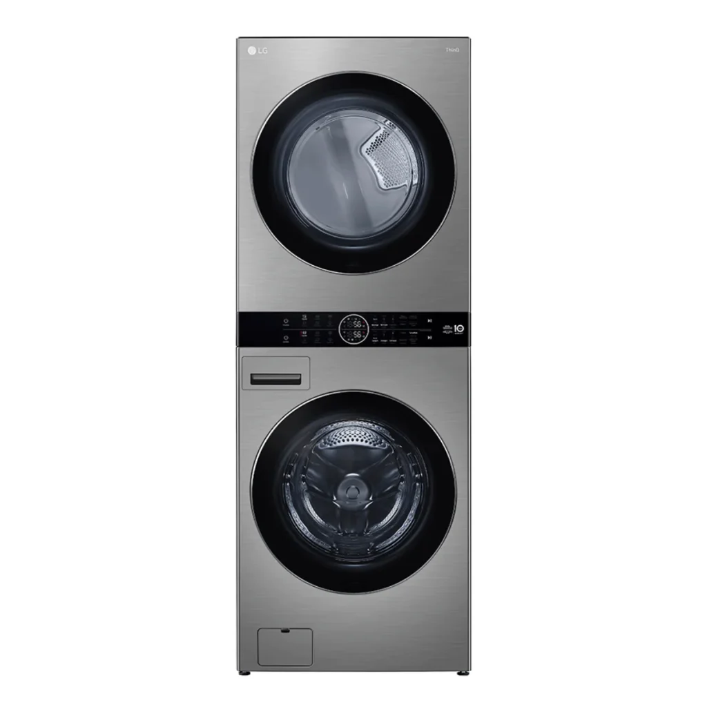 Lava e seca Smart lg washtower 17 kg WK17VS6A WI-FI thinq aço escovado