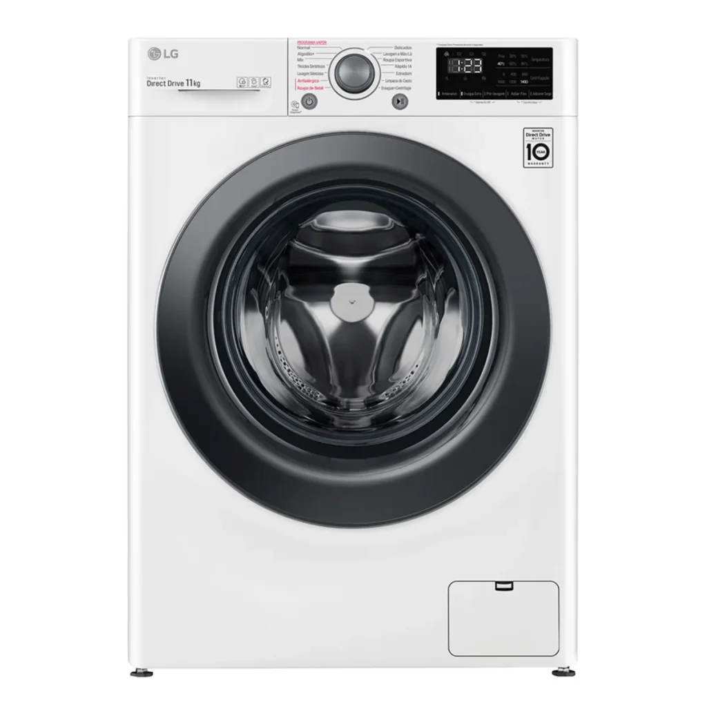 Lavadora Smart lg VC5 11 kg branca inteligência artificial aidd