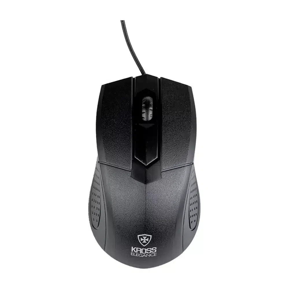 Mouse com fio Kross Elegance KE-M108 USB 1000 DPI preto