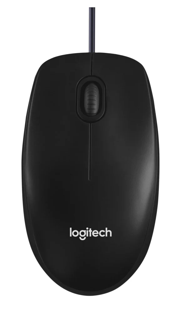 Mouse com fio USB Logitech M90 1000 DPI cabo de 1,8 m preto