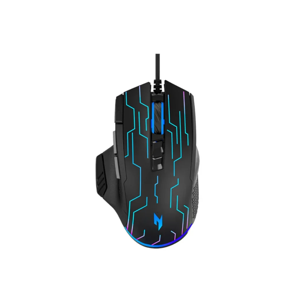 Mouse Gamer Acer nitro NMW105 8 botões 6400 DPI RGB preto