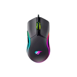 Mouse Gamer Havit MS1029 USB 7200 DPI RGB Preto — H&H Suprimentos Corporativos