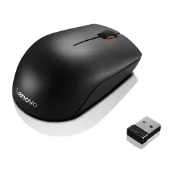 Mouse Sem Fio Lenovo 300 GX30K79401 1000 DPI Ambidestro Preto — H&H Suprimentos Corporativos