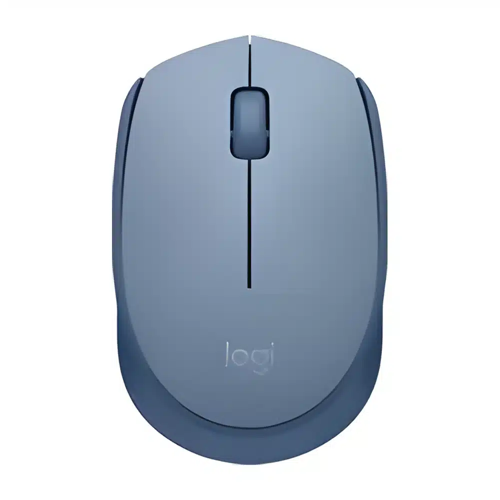 Mouse sem fio Logitech M170 azul claro