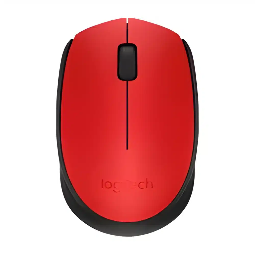 Mouse sem fio Logitech M170 vermelho