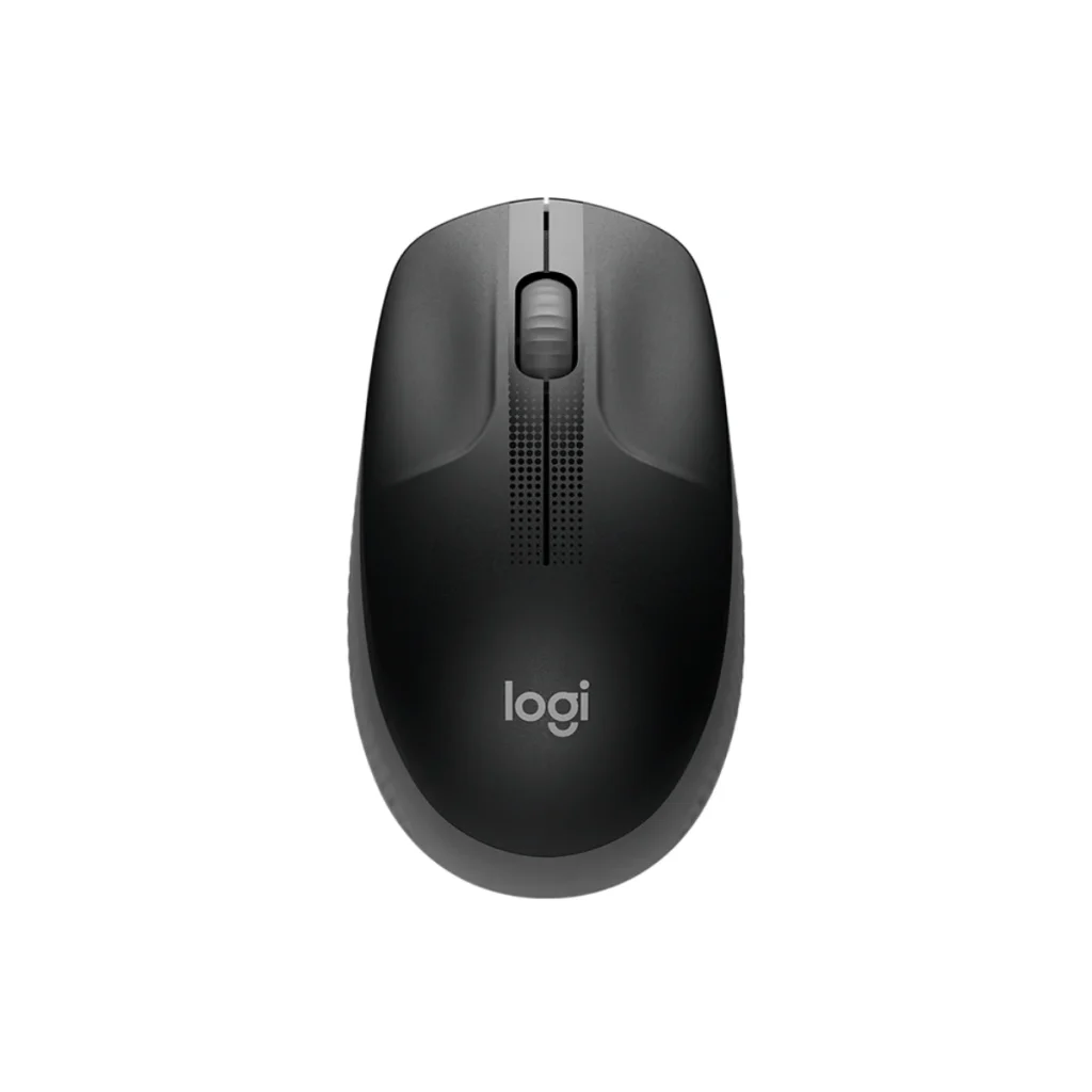 Mouse sem fio Logitech M190 cinza e preto 1000 DPI