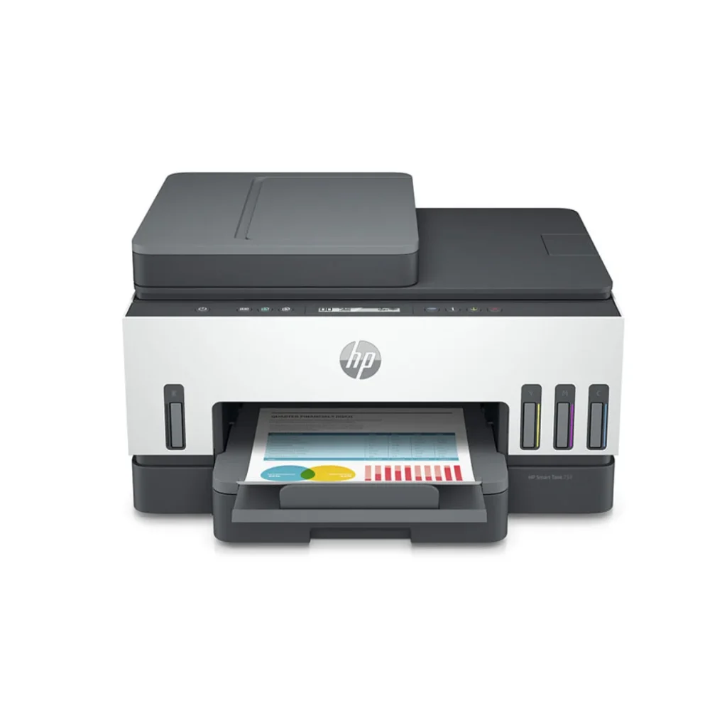 Multifuncional HP Smart tank 754 WI-FI frente e verso