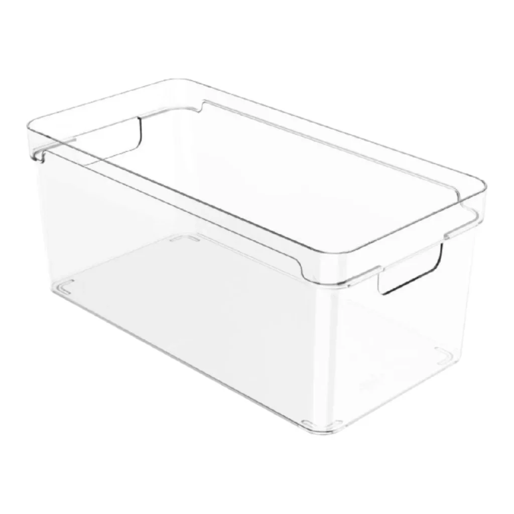 Organizador clear multiuso sem tampa 15 x 10 x 5 cm transparente