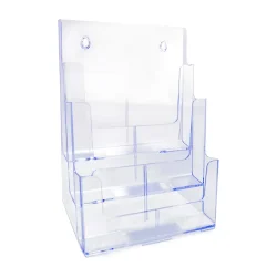 Organizador Triplo Vertical Cristal Maxcril — H&H Suprimentos Corporativos