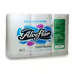 Papel Toalha Interfolhado Alveflor 23 x 20 cm — 1.000 folhas — H&H Suprimentos Corporativos