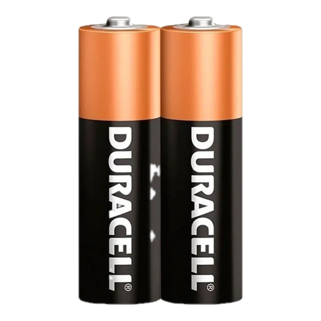 Pilha alcalina duracell AA pequena (cartela com 2 unidades)
