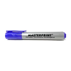 Pincel Marcador Permanente Recarregável Masterprint MP616 Azul — H&H Suprimentos Corporativos