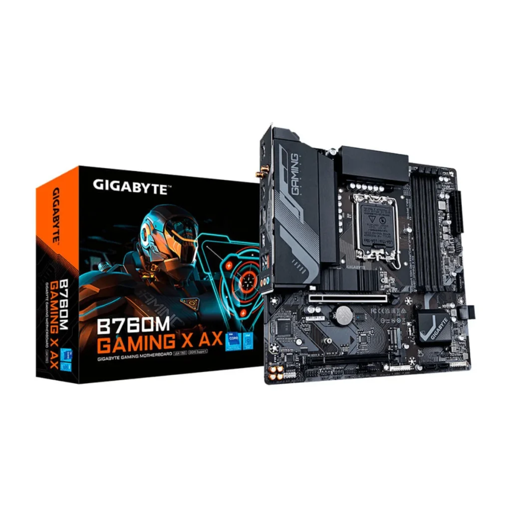 Placa-mãe gigabyte B760M gaming ax WI-FI lga 1700 DDR5 micro ATX