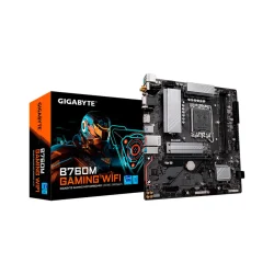 Placa-Mãe Gigabyte B760M Gaming Wi-Fi LGA 1700 DDR5 Micro ATX 2 Slots — H&H Suprimentos Corporativos
