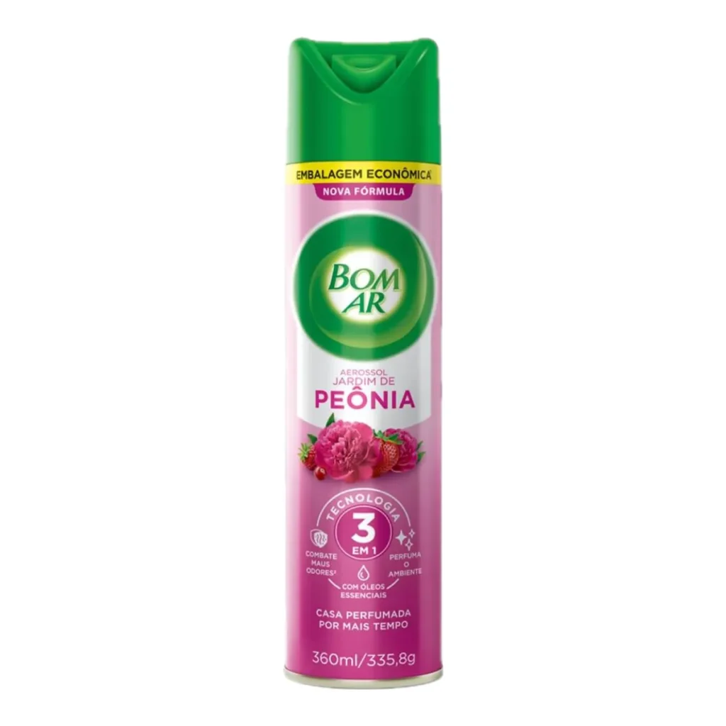 Purificador de ar aerossol bom ar jardim de peônia 360 ml econômico