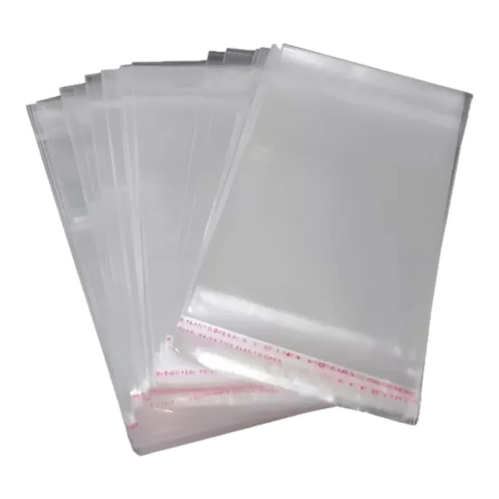 Saco adesivado 10 x 15 cm (pacote com 100)