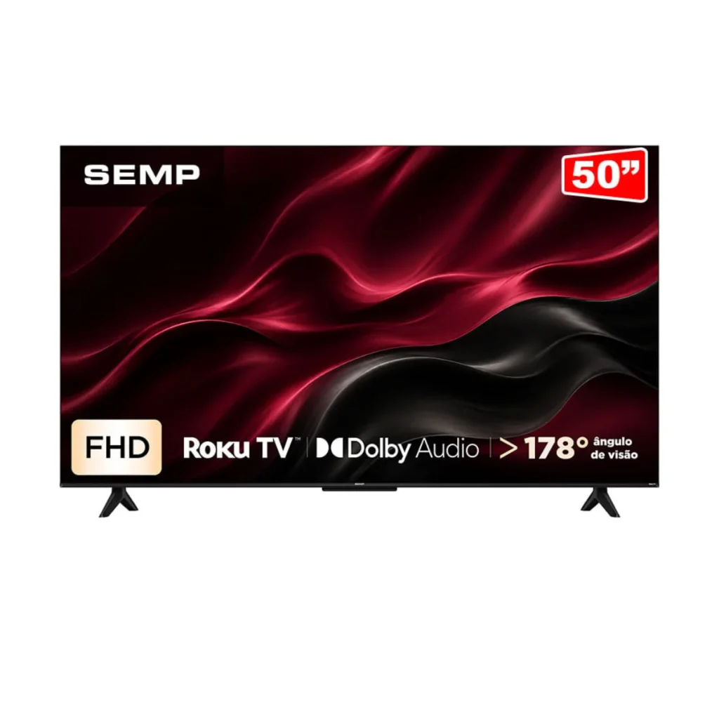 Smart TV semp 50" full HD LED roku TV 50S42R