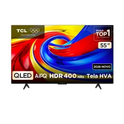Smart TV TCL 55" 4K QLED P7L Google TV — H&H Suprimentos Corporativos