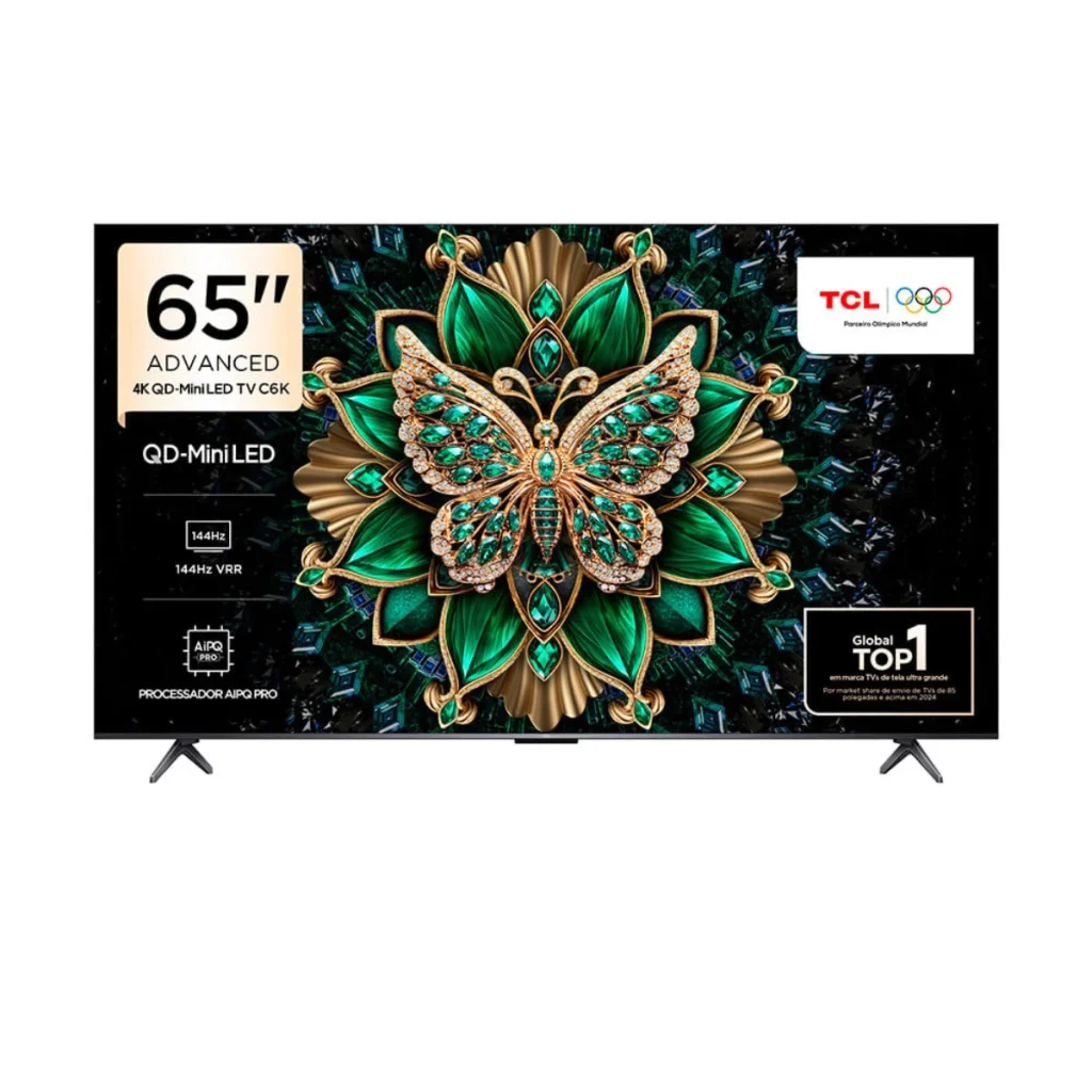 Smart TV tcl C6K Mini LED 65" 4K google TV 65C6K