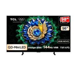 Smart TV TCL QD-Mini LED 98" 4K 144 Hz Google TV 98A400M — H&H Suprimentos Corporativos