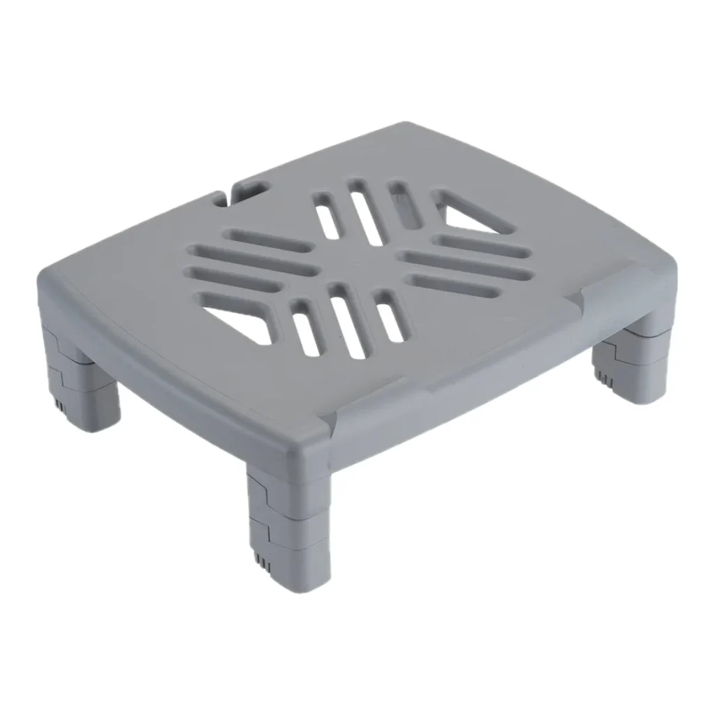Suporte para monitor retangular com 4 níveis Maxcril cinza