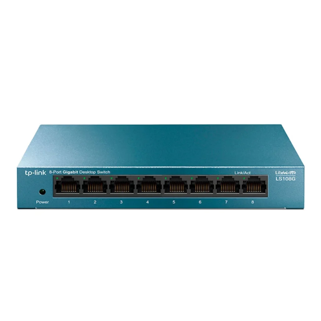 Switch de mesa tp-link LS108G 8 portas gigabit