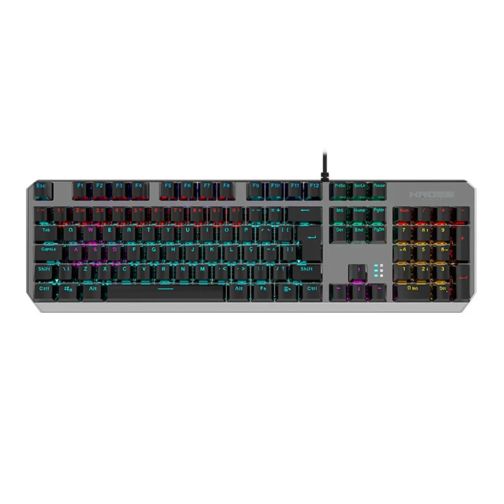 Teclado mecânico Kross Elegance randgrid KE-KG155 ABNT2 switch azul