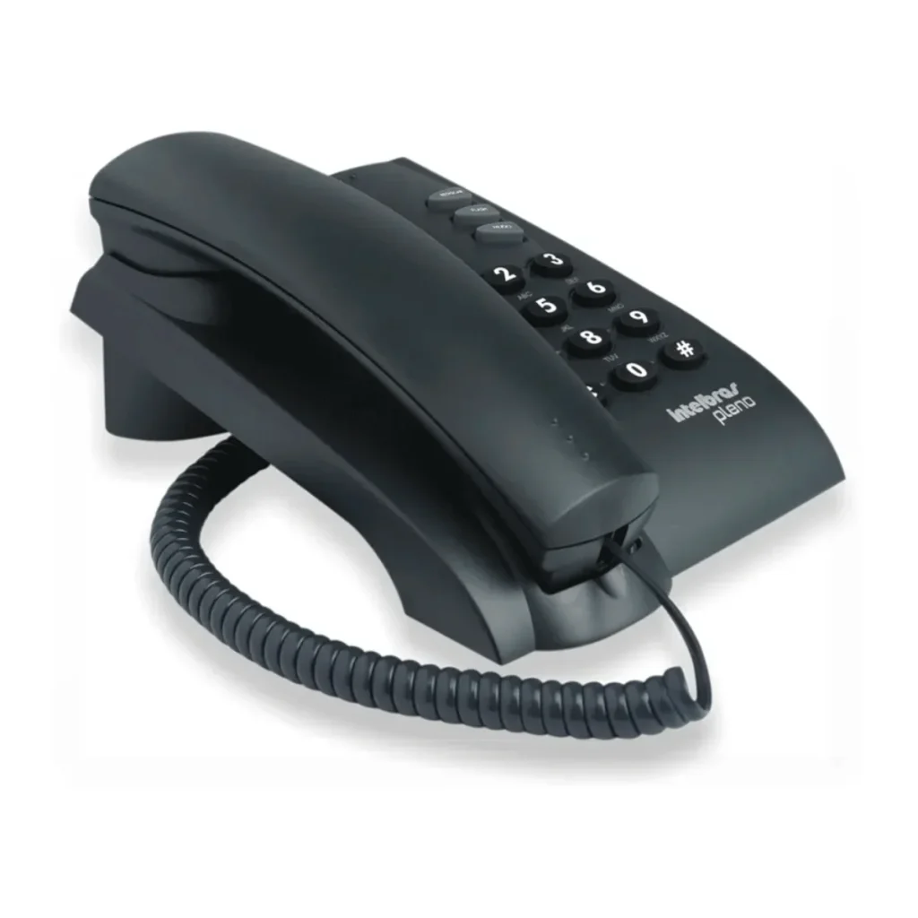 Telefone Intelbras pleno com chave de bloqueio