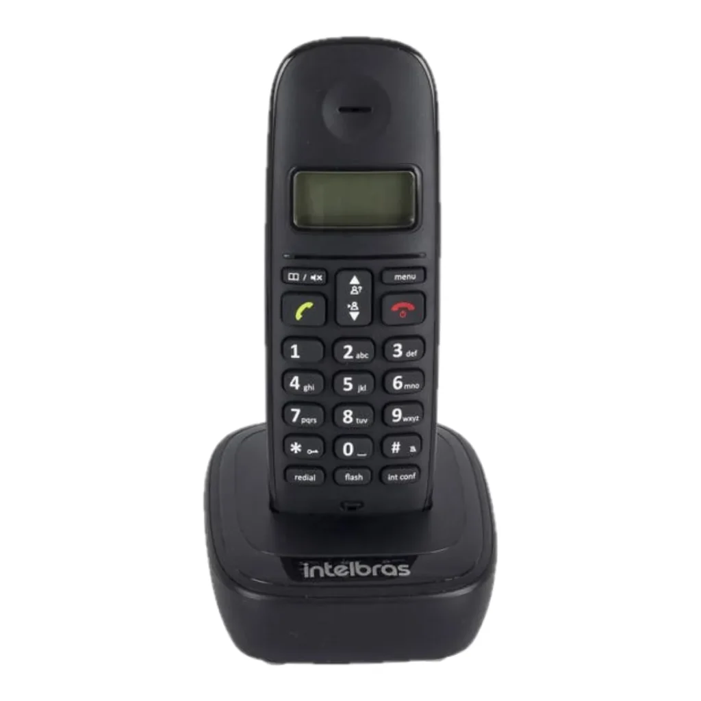 Telefone sem fio Intelbras ts 2510 id com identificador de chamadas preto