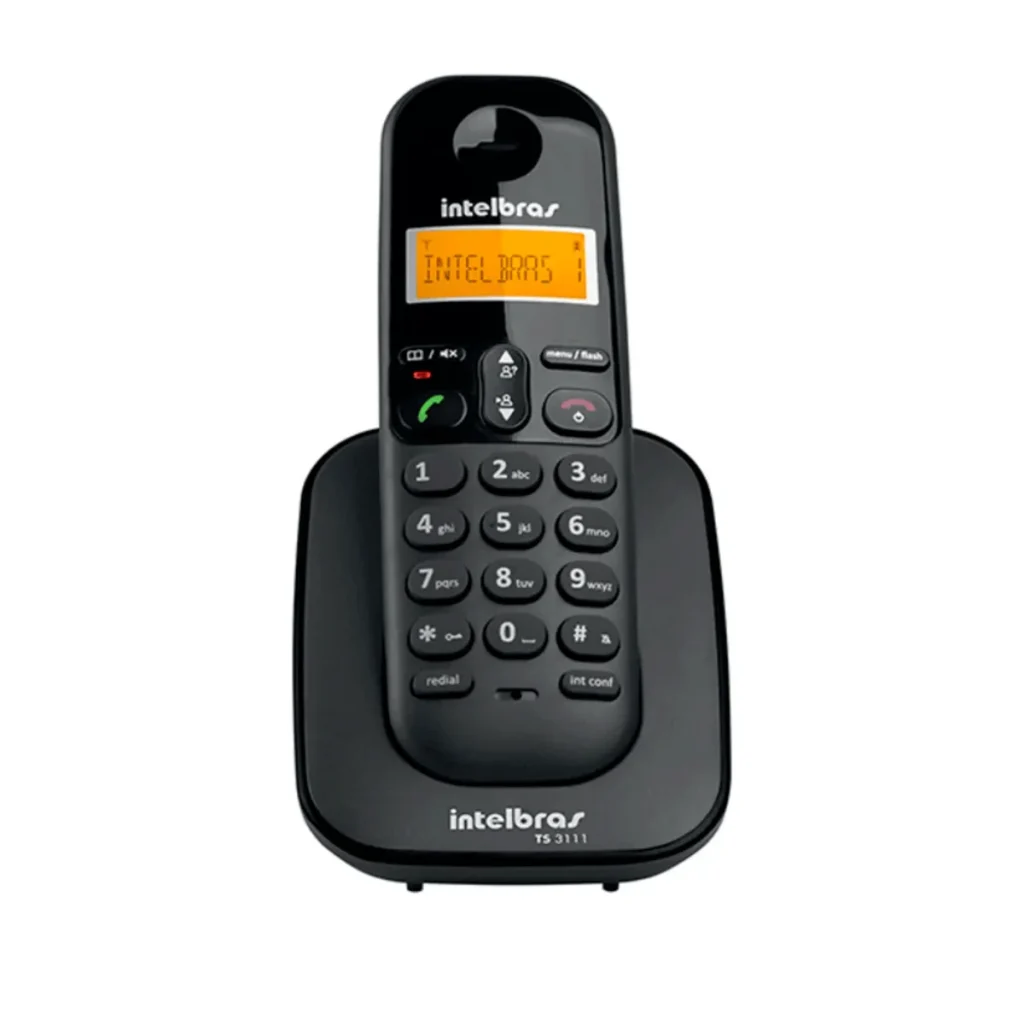 Telefone sem fio Intelbras ts 3112 id com 2 ramais