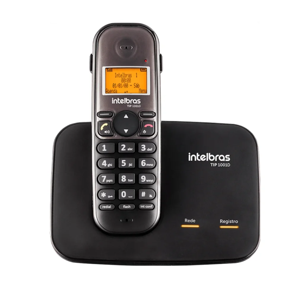 Telefone sem fio ip Intelbras tip 1001D