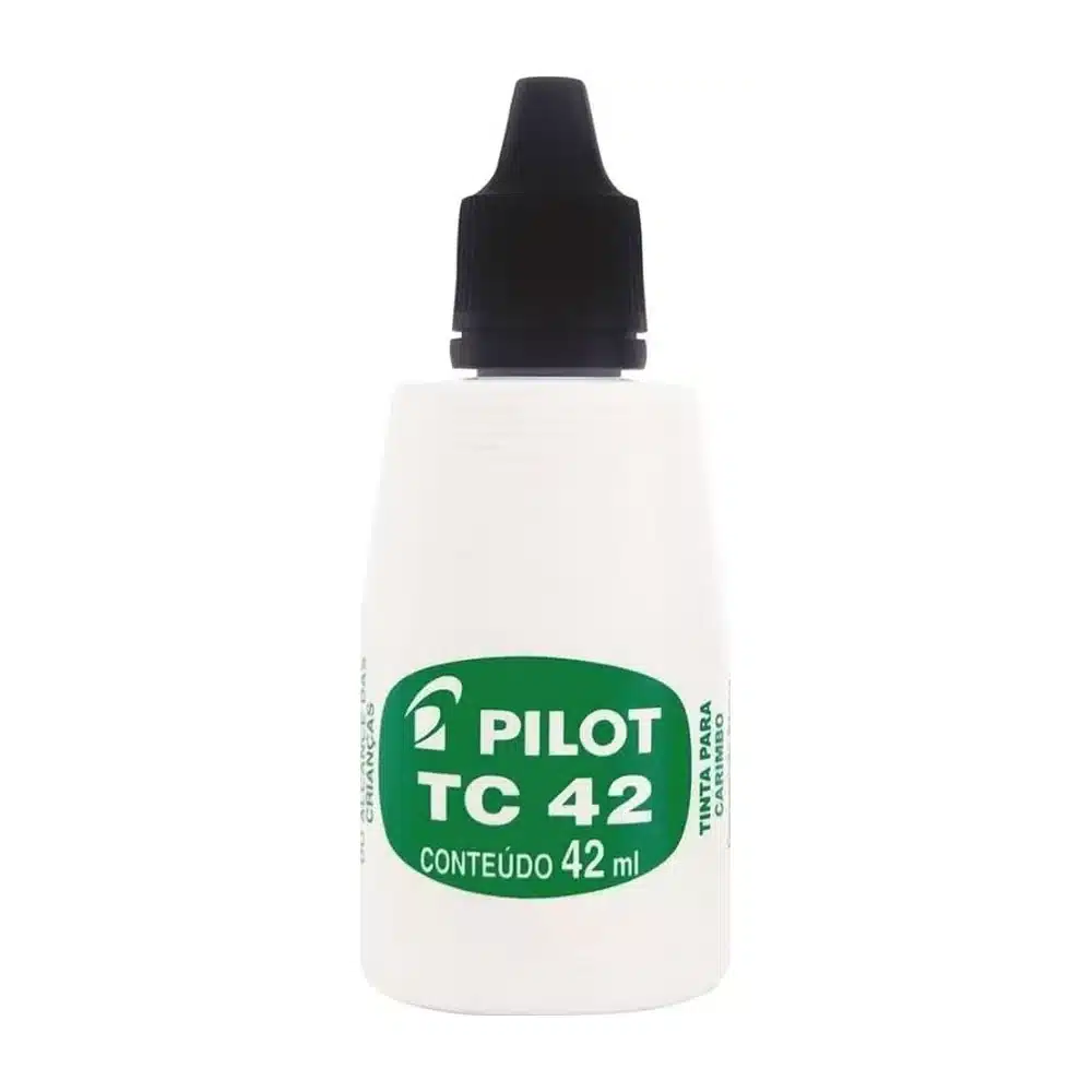 Tinta para carimbo preta Pilot TC42 42 ml