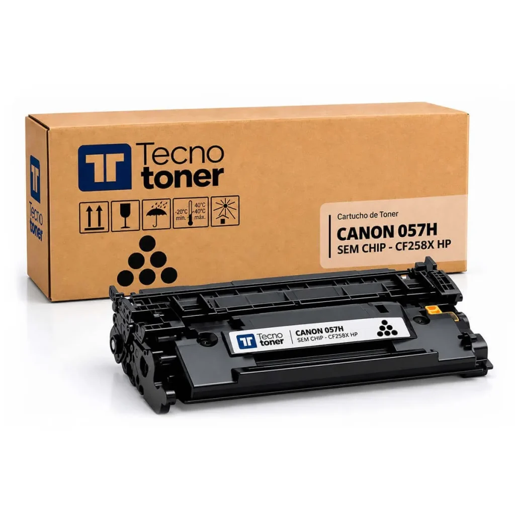 Toner compatível Canon 057H preto 10.000 páginas sem chip
