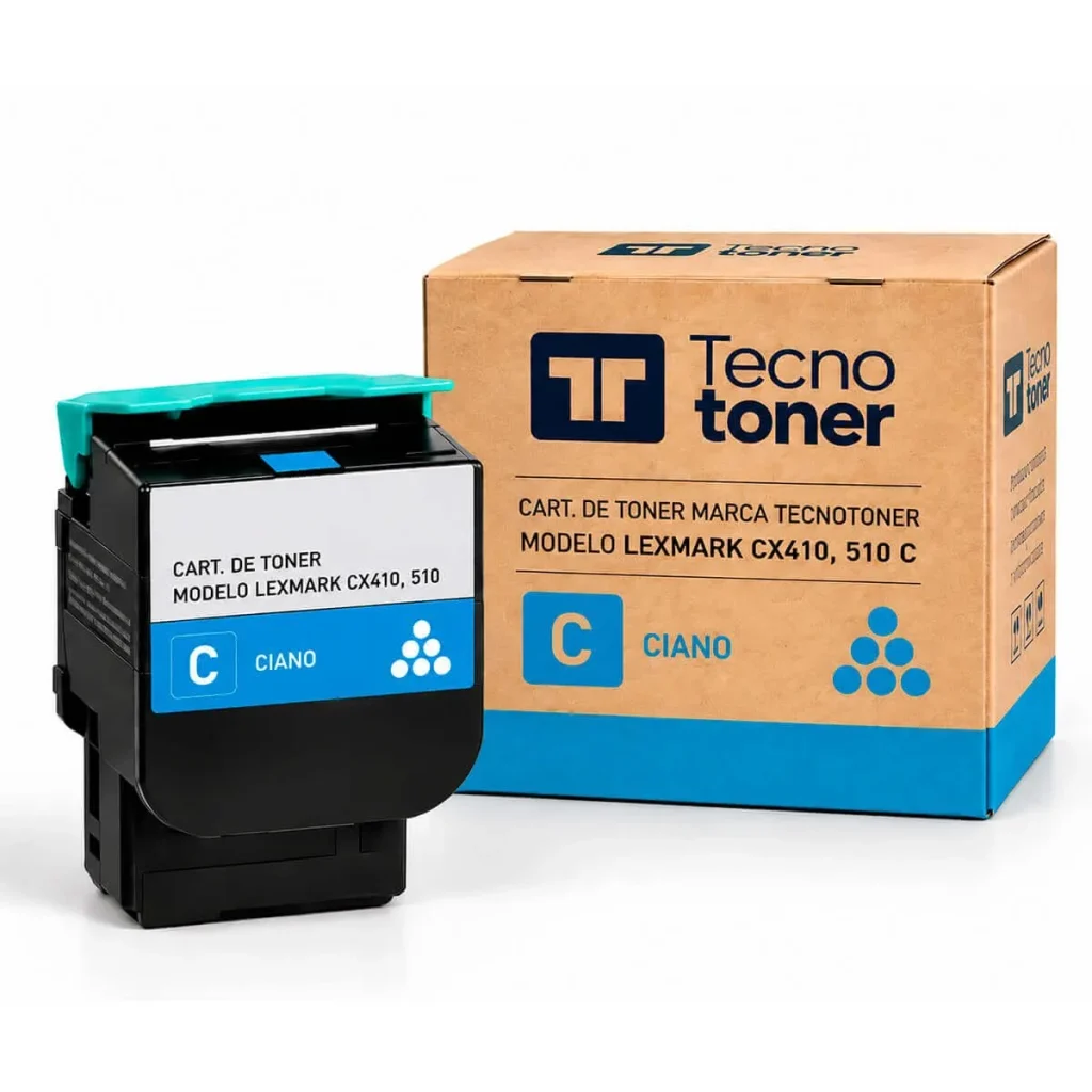 Toner compatível Lexmark 808SC 80C8SC0 ciano 2.000 páginas