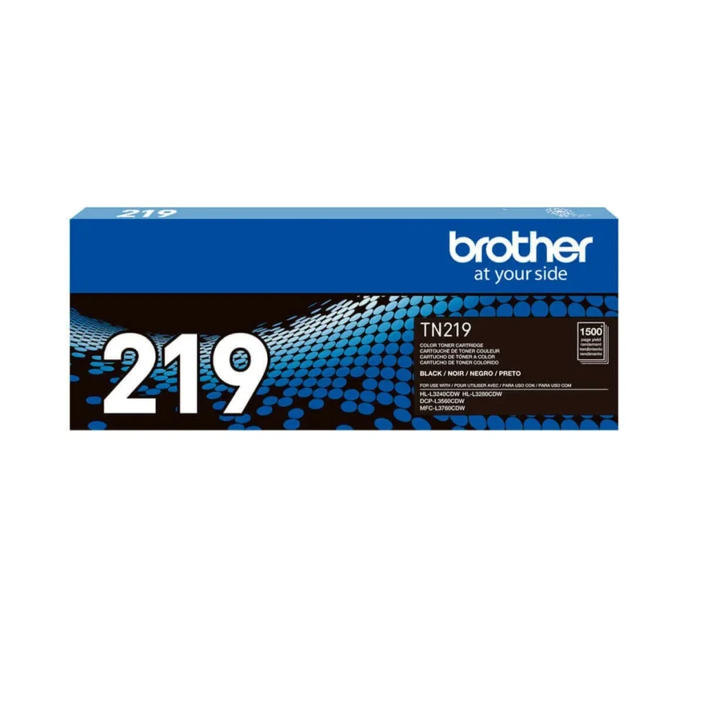 Toner original Brother TN-219BK preto 1.500 páginas