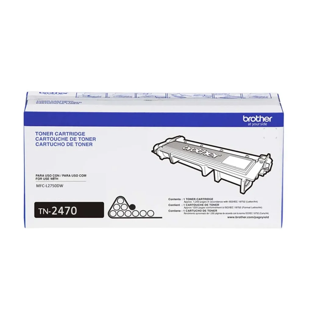 Toner original Brother TN-2470 preto 3.000 páginas