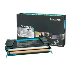 Toner Original Lexmark C736H1CG Ciano 10.000 Páginas — H&H Suprimentos Corporativos