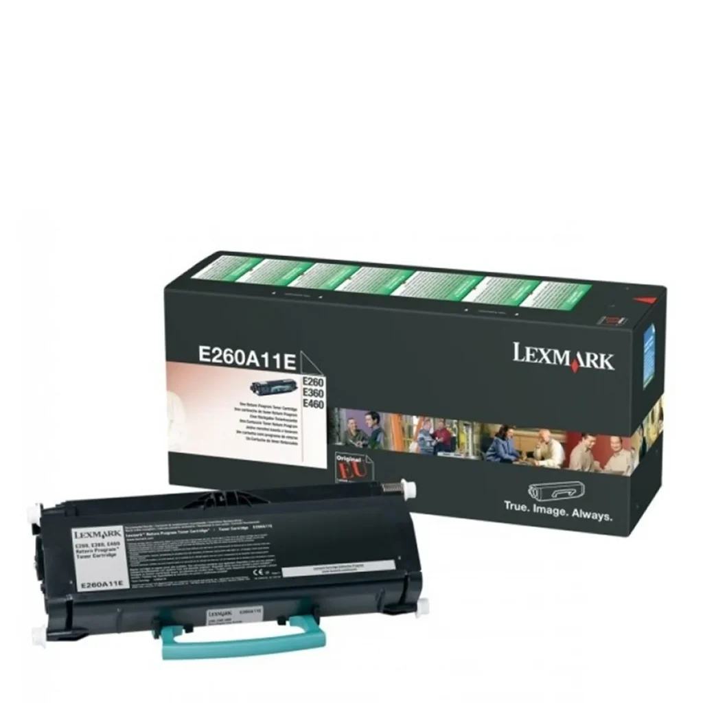 Toner original Lexmark E260A11B preto 3.500 páginas