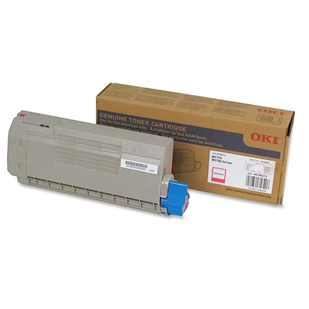 Toner original okidata MC780 MC770 45396210 magenta 11.500 páginas