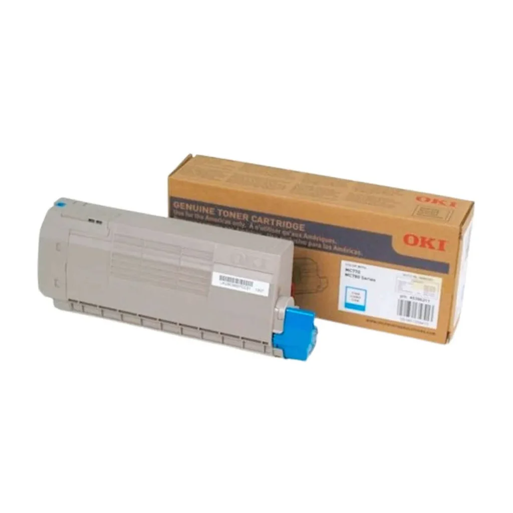 Toner original okidata MC780 MC770 45396211 ciano 11.500 páginas