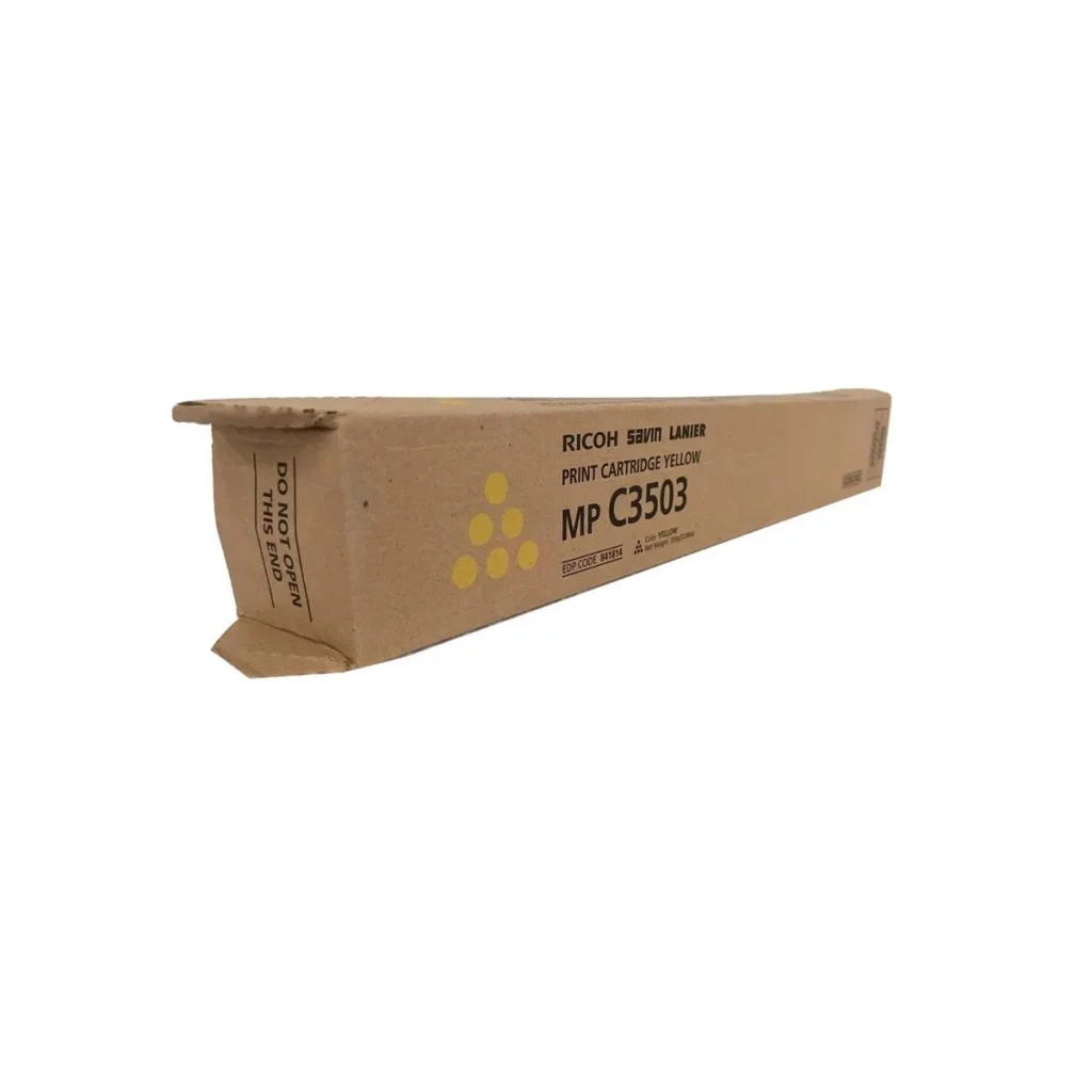 Toner original Ricoh mp C3003 C3004 C3503 C3504 841814 amarelo 18.000 páginas