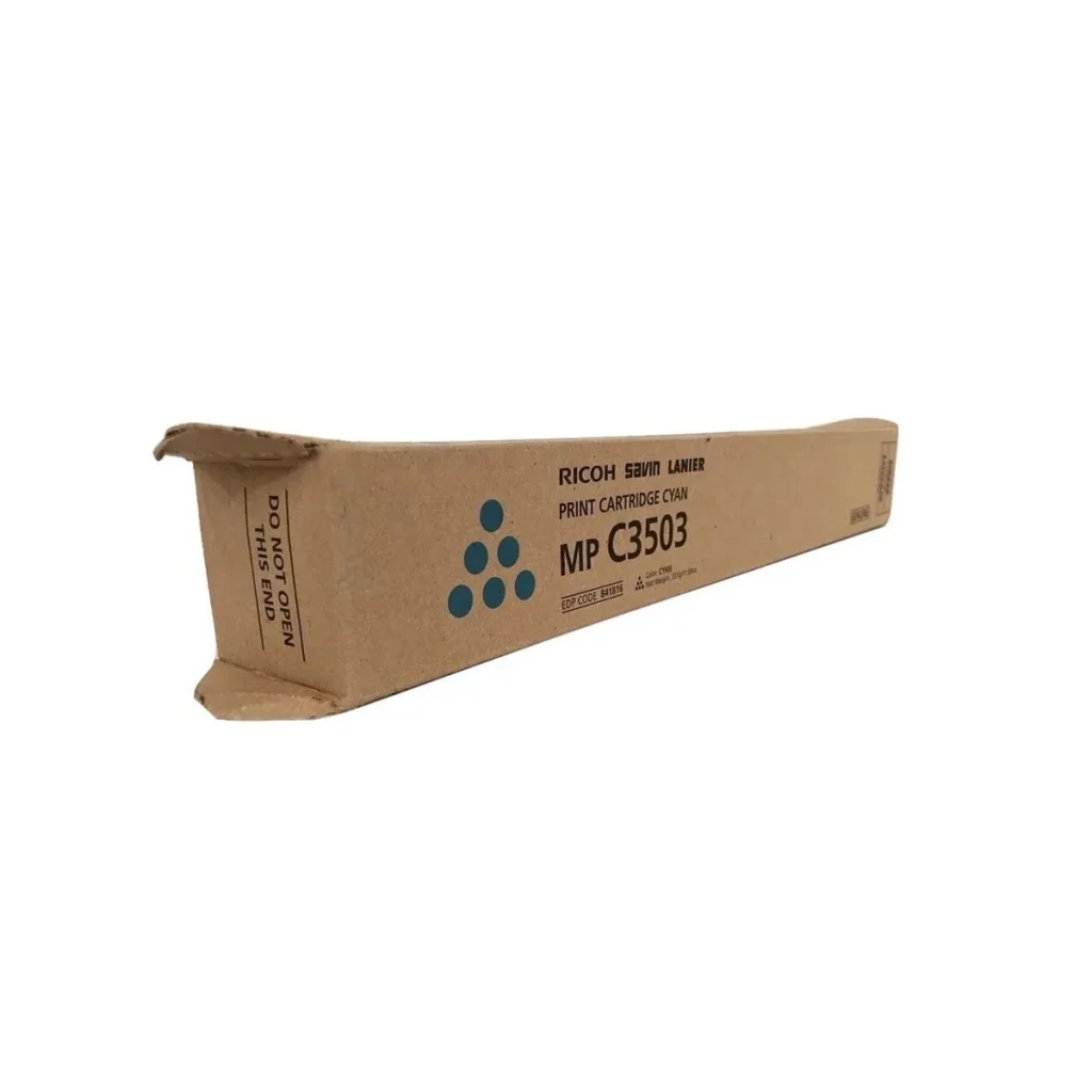 Toner original Ricoh mp C3003 C3004 C3503 C3504 841816 ciano 18.000 páginas