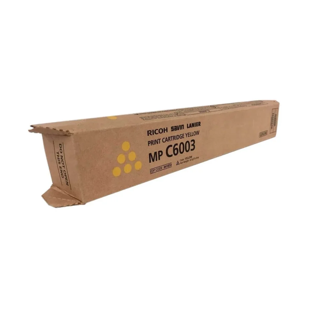 Toner original Ricoh mp C3003 C4503 C4504 C5503 C6003 841850 amarelo 22.500 p...