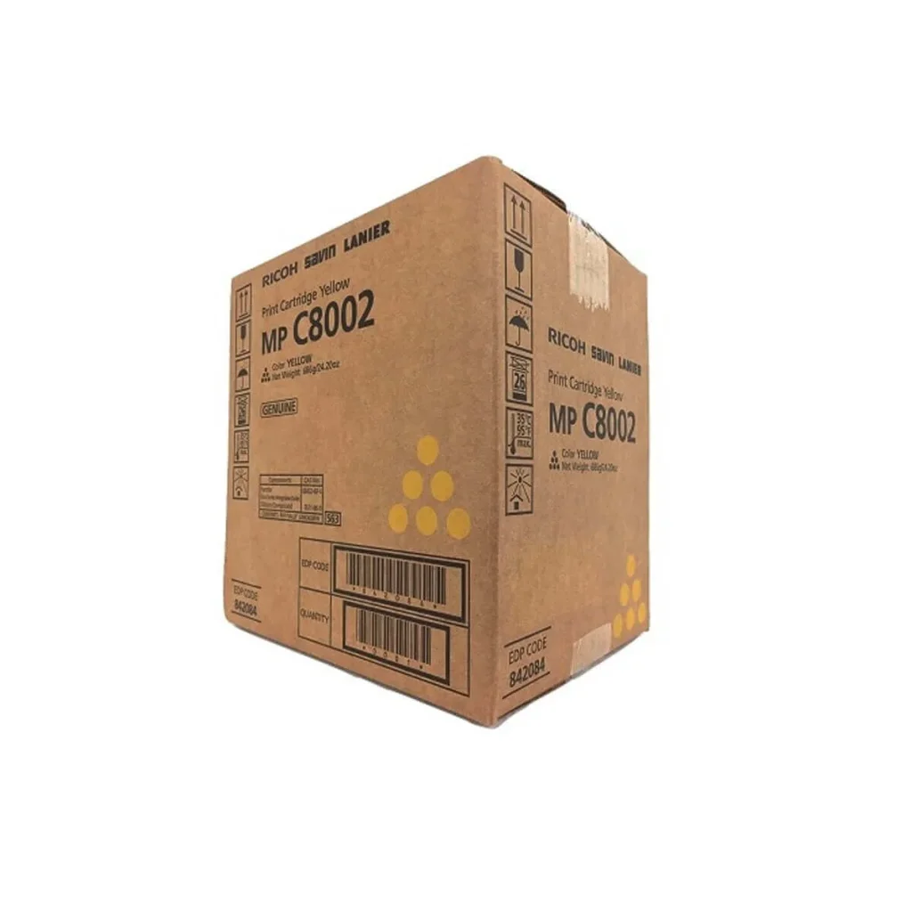 Toner original Ricoh mp C6502SP amarelo 29.000 páginas